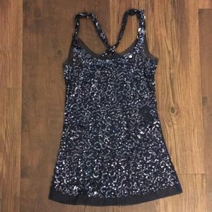 Sheer sequence top